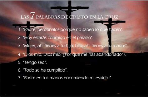 las 7 palabras de jesús en la cruz